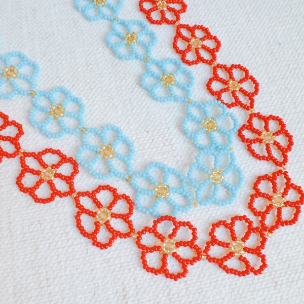 Beaded Flower Necklace Shop Style & More | Fresh Looks, Everyday Deals & Free Shipping