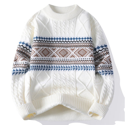 Autumn And Winter Fashion Trend Mock Neck Sweater Men Grayceful LLC