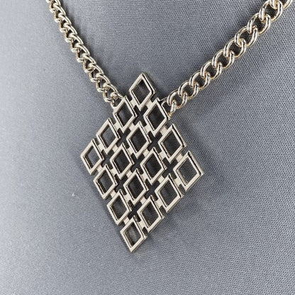 Gold or Silver Finish Diamond Shape Laser cut Pend Shop Style & More | Fresh Looks, Everyday Deals & Free Shipping