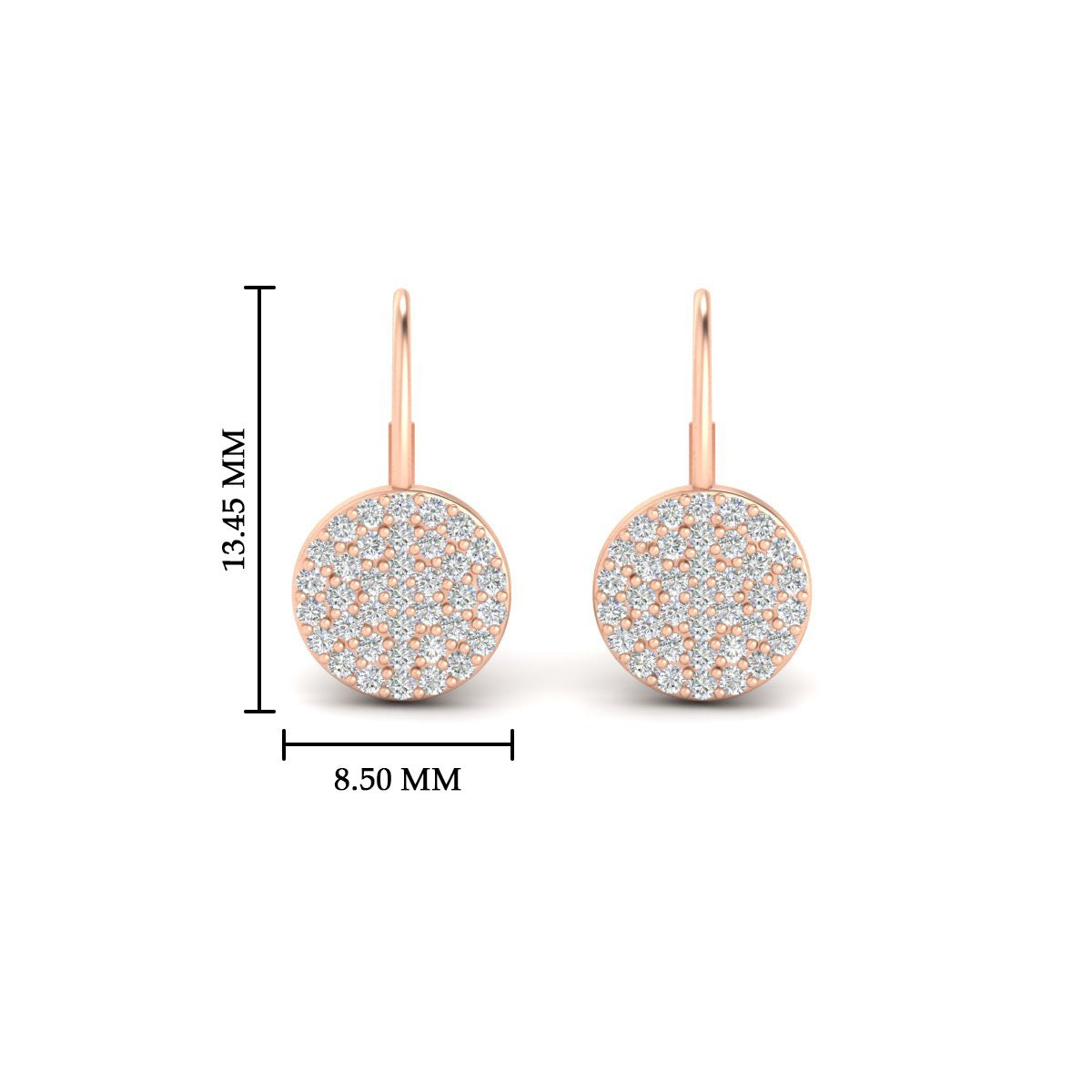 Diamond Disc Drop Earring Fascinating Diamonds