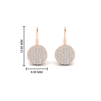 Diamond Disc Drop Earring Fascinating Diamonds