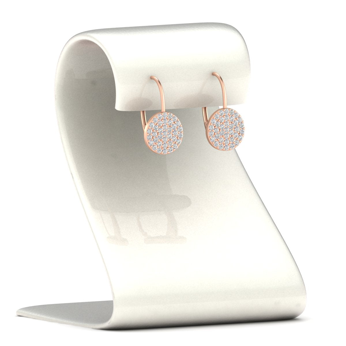 Diamond Disc Drop Earring Fascinating Diamonds