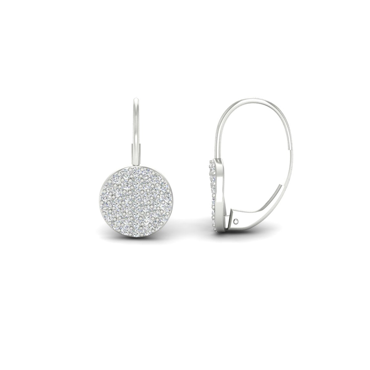 Diamond Disc Drop Earring Fascinating Diamonds