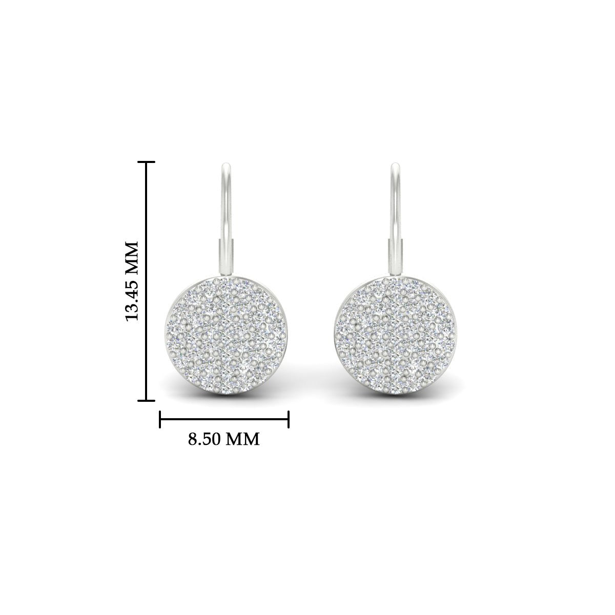 Diamond Disc Drop Earring Fascinating Diamonds
