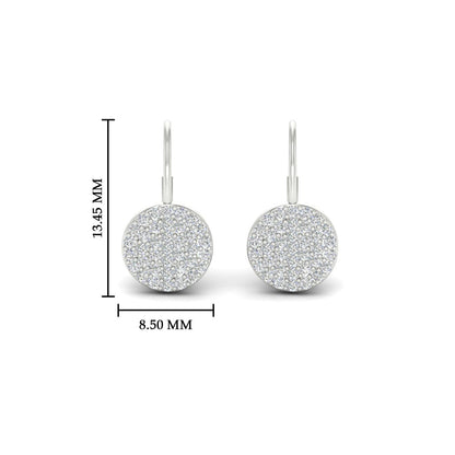 Diamond Disc Drop Earring Fascinating Diamonds