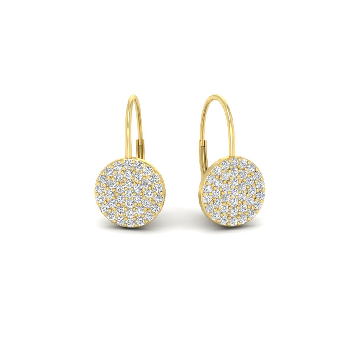Diamond Disc Drop Earring Fascinating Diamonds