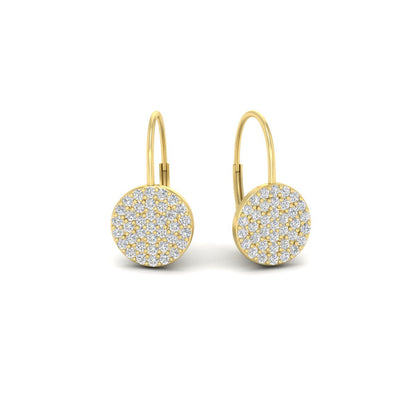 Diamond Disc Drop Earring Fascinating Diamonds