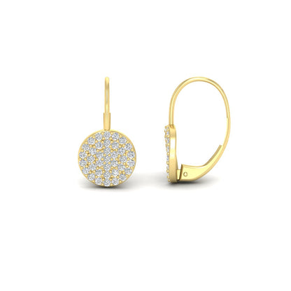 Diamond Disc Drop Earring Fascinating Diamonds