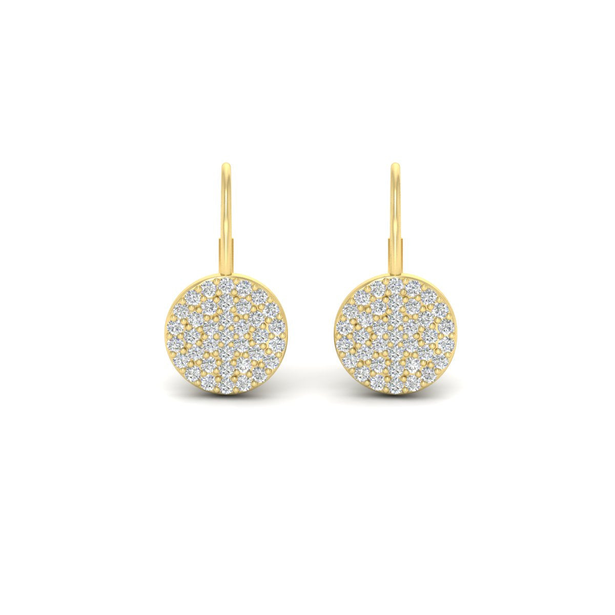 Diamond Disc Drop Earring Fascinating Diamonds