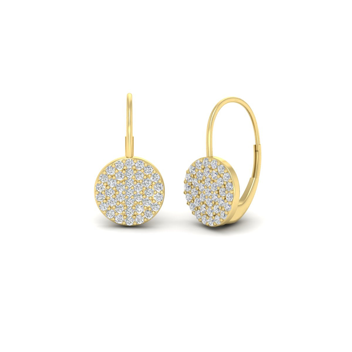 Diamond Disc Drop Earring Fascinating Diamonds
