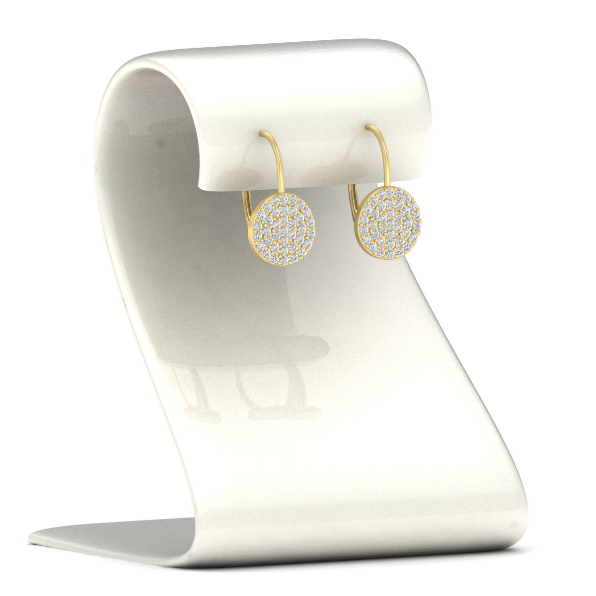 Diamond Disc Drop Earring Fascinating Diamonds