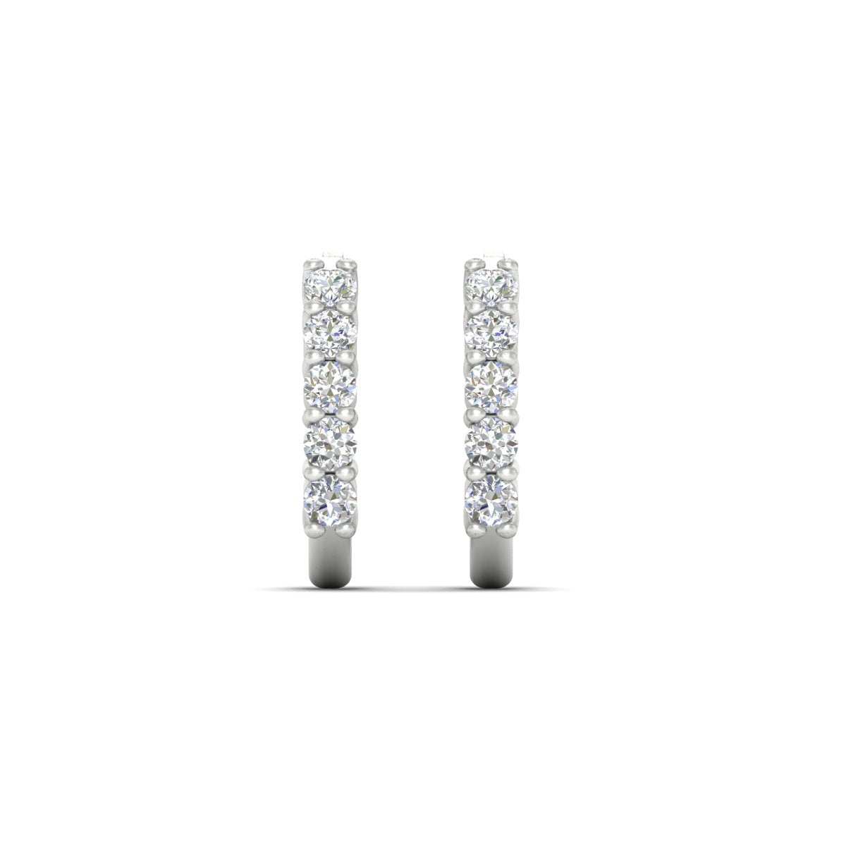 Half Huggie Hoop Earring Fascinating Diamonds