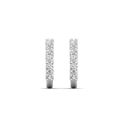 Half Huggie Hoop Earring Fascinating Diamonds