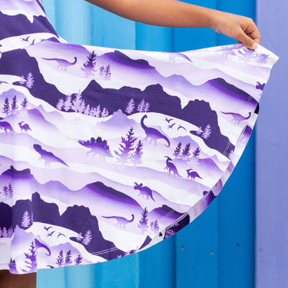 "Dinoscape" Dinosaur Wilderness Super Twirler Dress with Pockets Princess Awesome & Boy Wonder