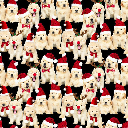 Dogs in Santa Hats Shorter Fit & Flare Dress Retrolicious