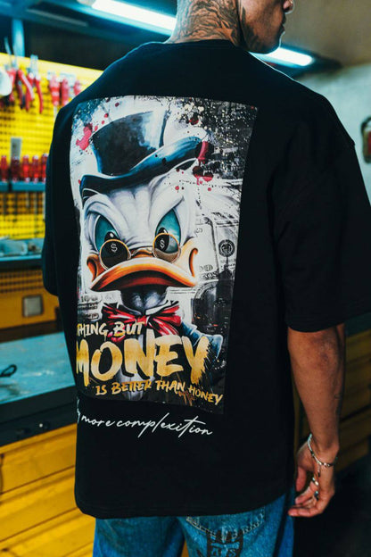 Men's Oversize 'DONALD' Graphic T-Shirt - Streetwear Comic Money Tee Withinblack