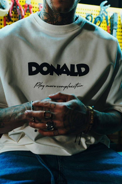 Men's Oversize 'DONALD' Graphic T-Shirt - Streetwear Comic Money Tee Withinblack