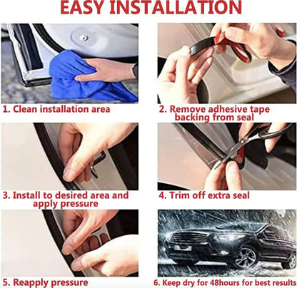 EPDM Door Seal Kit for Model Y | 8-Piece Full-Body | Noise Reduction | Weatherproof Tesery Official Store