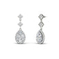 Double Drop Pear Halo Earring Fascinating Diamonds