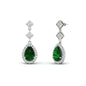 Double Drop Pear Halo Earring Fascinating Diamonds