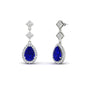 Double Drop Pear Halo Earring Fascinating Diamonds