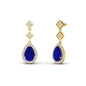 Double Drop Pear Halo Earring Fascinating Diamonds