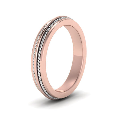 Double Rope Design 2 Tone Band Fascinating Diamonds