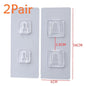 Double-Sided Adhesive Wall Hooks Hanger Strong Transparent Hooks Suction Cup Sucker Wall Storage Holder For Kitchen Bath Bathroom Kitchen Heavy Duty Self Adhesive Hooks Stevvex