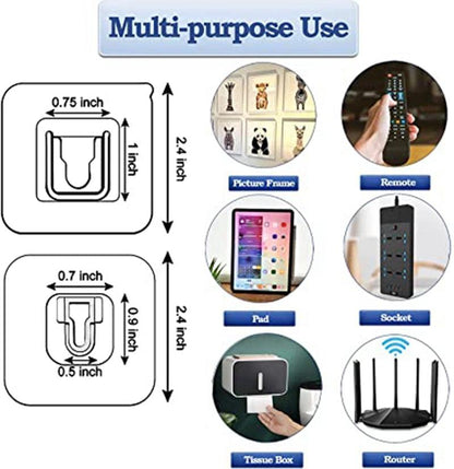 Double-Sided Adhesive Wall Hooks Hanger Strong Transparent Hooks Suction Cup Sucker Wall Storage Holder For Kitchen Bath Bathroom Kitchen Heavy Duty Self Adhesive Hooks Stevvex