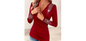 Plus Size Women's Casual Long Sleeve Top with Rhinestone Design
