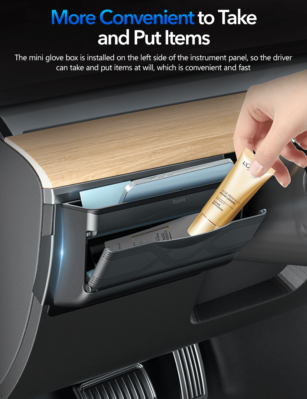 Driver Mini Glove Box for Tesla Model Y Tesery Official Store