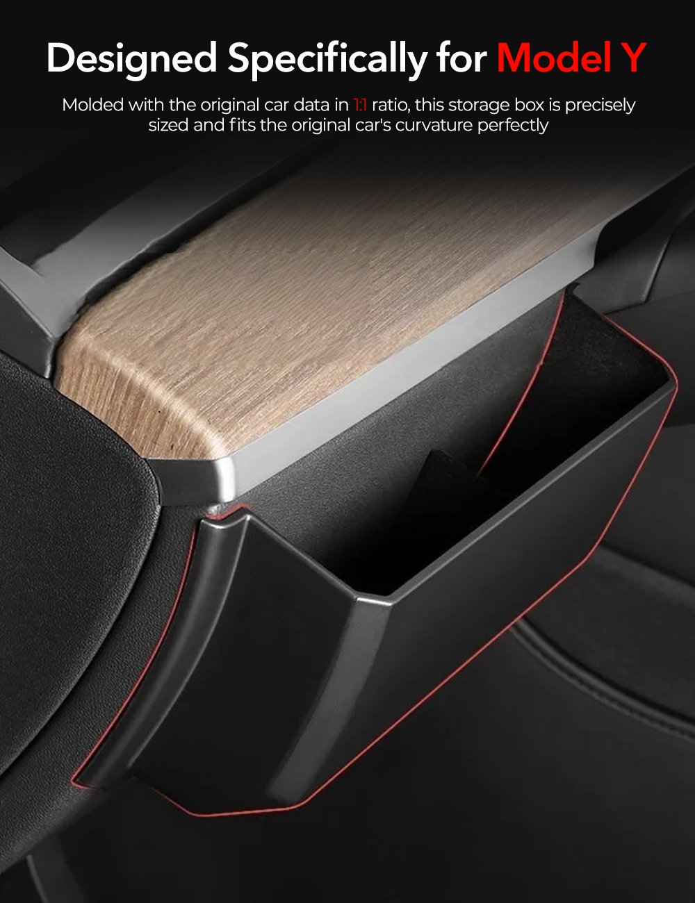 Driver Side Dash Panel Storage Box for Tesla Model Y/3 Tesery Official Store