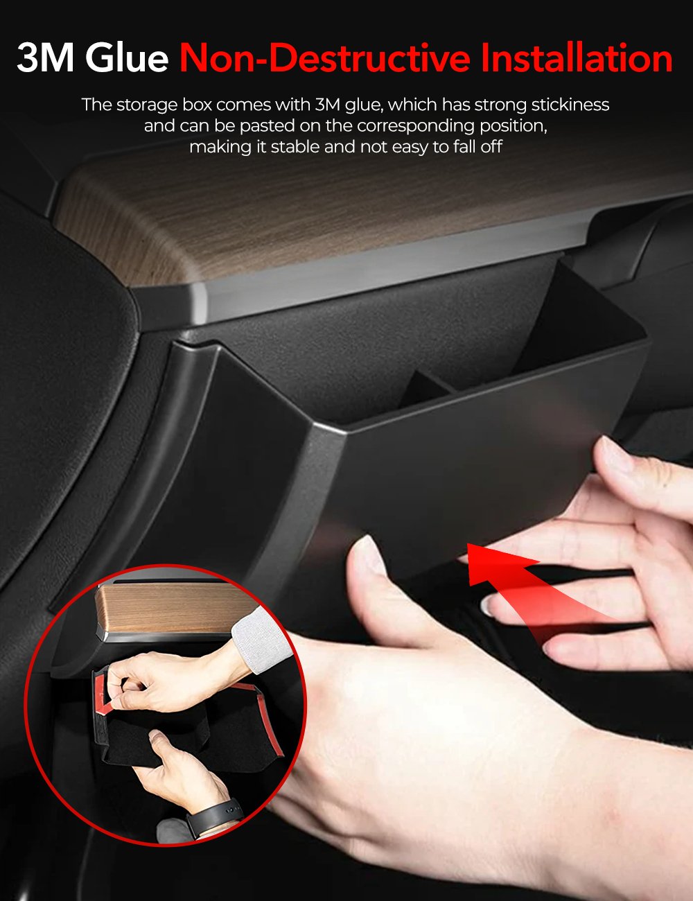 Driver Side Dash Panel Storage Box for Tesla Model Y/3 Tesery Official Store