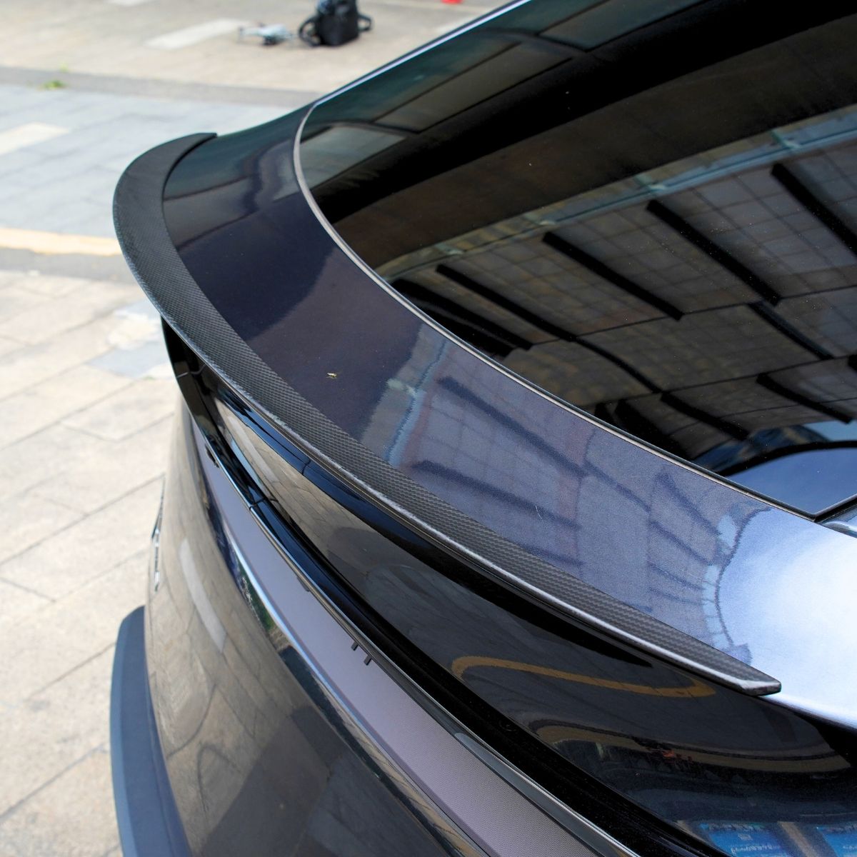 Dry Carbon Fiber Rear Trunk Spoiler for Tesla Model Y Juniper Tesery Official Store