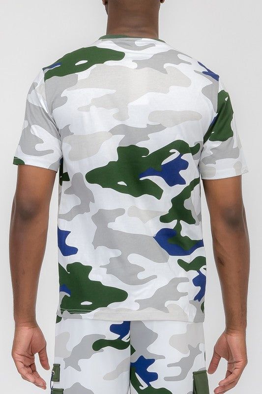 Weiv Full Camo Short Sleeve TShirt New Era Fashion LLc
