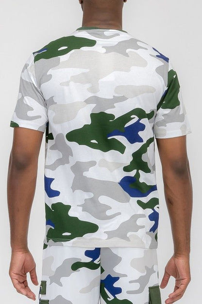 Weiv Full Camo Short Sleeve TShirt New Era Fashion LLc