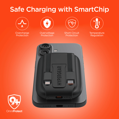 HyperGear Mag Grip Go 5000mAh Wireless Power Bank New Era Fashion LLc