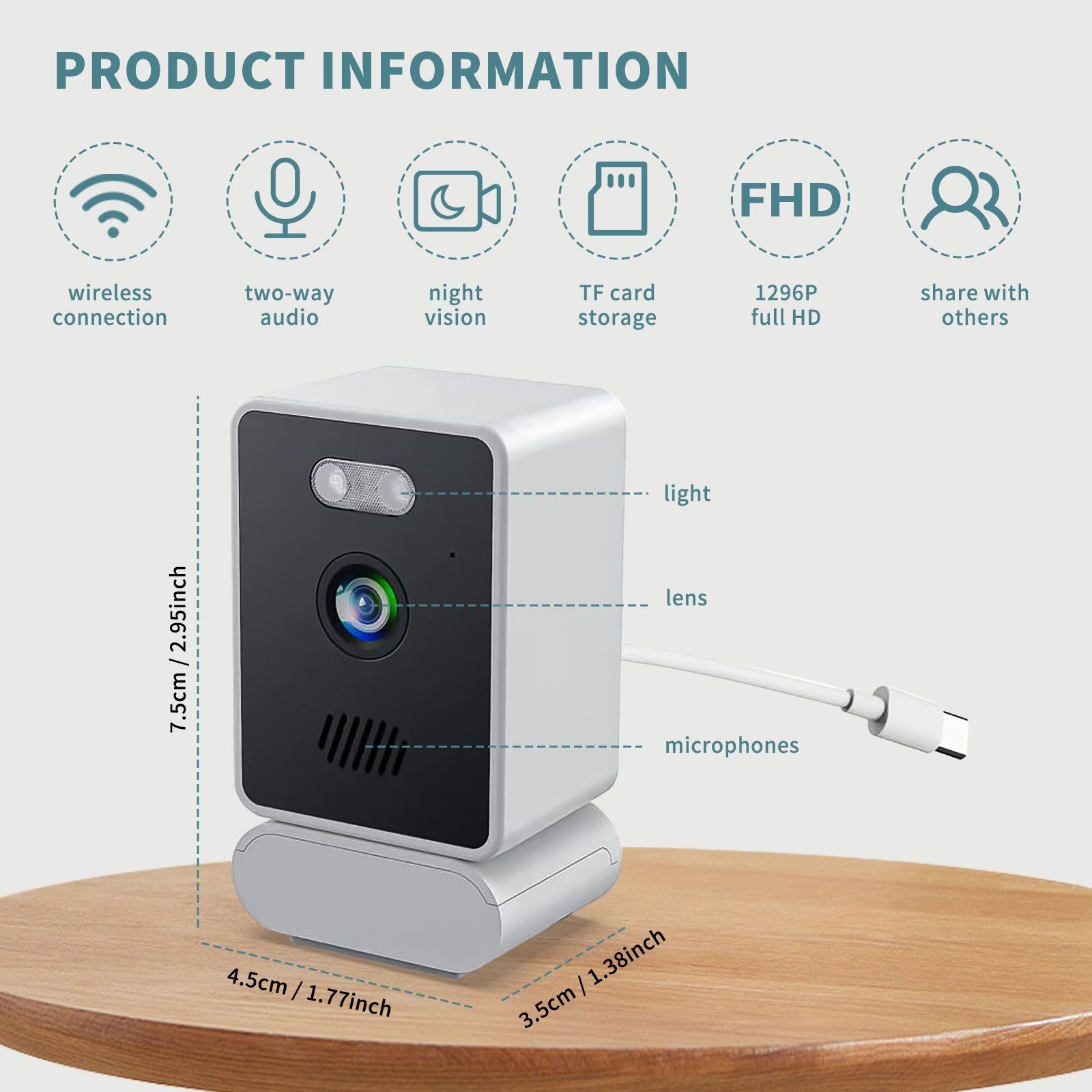 Discreet WiFi Surveillance Camera for Home Security - Motion Detection Alarm for Windows New Era Fashion LLc