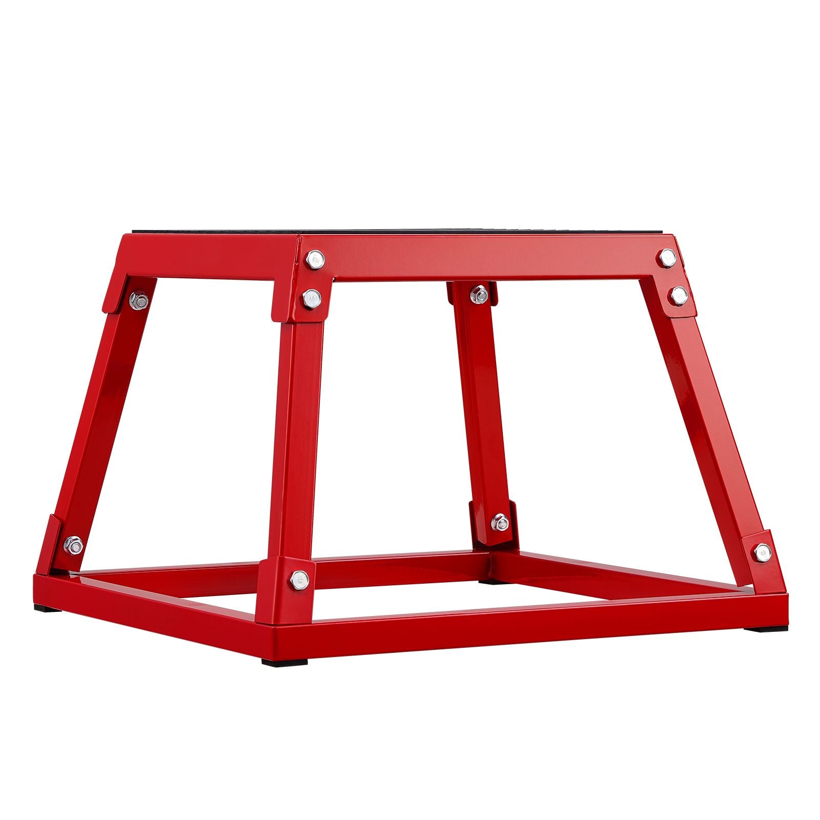 Plyometric Jump Box, 12 Inch Plyo Box, Steel Plyometric Platform and Jumping Agility Box, Anti-Slip Fitness Exercise Step Up Box for Home Gym Training, Conditioning Strength Training, Red New Era Fashion LLc