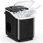 Desktop ice maker, with movable handle, can produce 9 ice balls in 6 to 8 minutes, equipped with a basket and a spoon New Era Fashion LLc