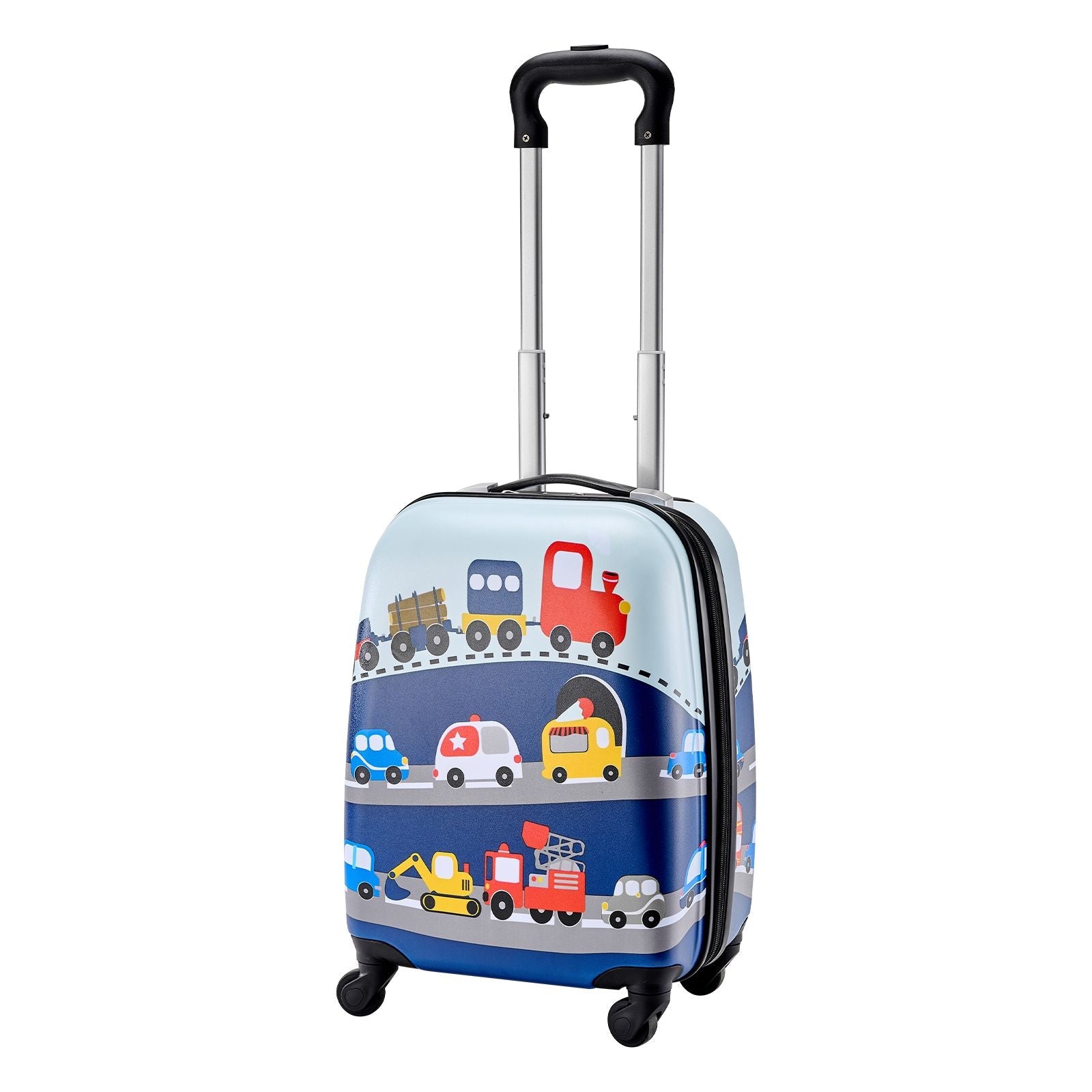 Kids Luggage Set, 5 Piece, 18 Inch Hardside Rolling Wheels Suitcase with Backpack & U-shape Pillow, Truck Kids Carry on Luggage Set, Holiday Birthday Gift for Girls Boys, Airline Approved New Era Fashion LLc