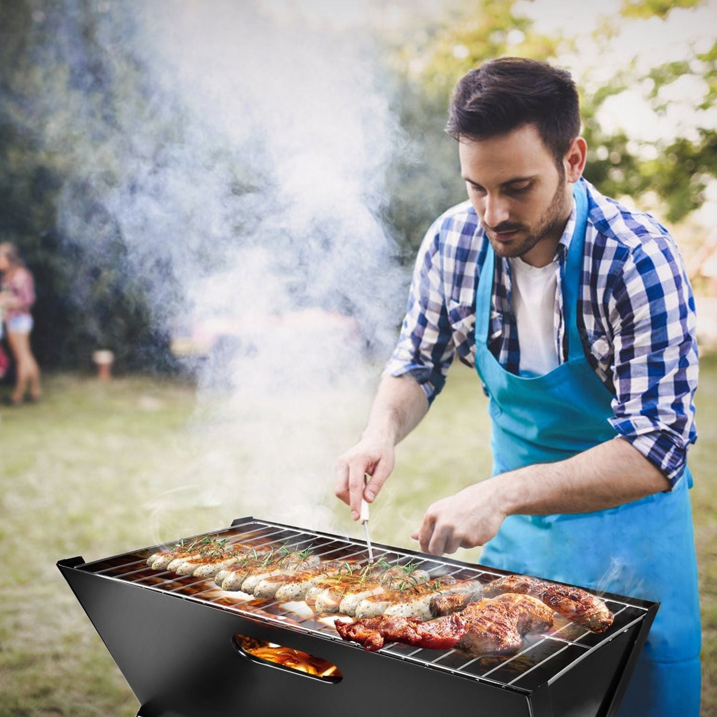 Portable BBQ Barbecue Grill Foldable Charcoal Grill Camping Garden Outdoor Travel New Era Fashion LLc
