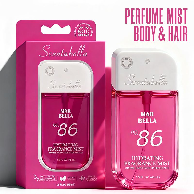 4 Scents Travel-Size Body & Hair Fragrance Mist (1.5 fl oz) - Long-Lasting Fruity & Floral Fragrance for Women, Dates & Gifts New Era Fashion LLc