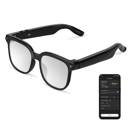AI Smart Glasses with Camera and Audio 8MP HD1080P Real Time Translation 139 Languages Voice Assistant AI Photo Recognition Music Playback & Hands-Free Calling for Travel Meeting Vlog New Era Fashion LLc