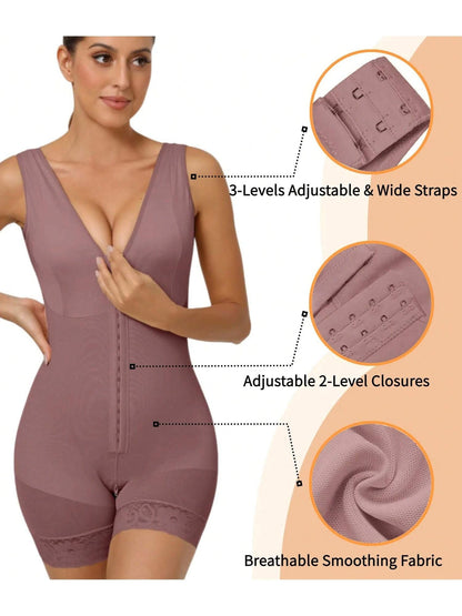 Fasjrixa Fajas Colombianas Shapewear for Women Tummy Control Post Surgery Full Body Shaper Butt Lifter with Zipper Crotch,corset tops for women,fajas colombianas moldeadoras New Era Fashion LLc