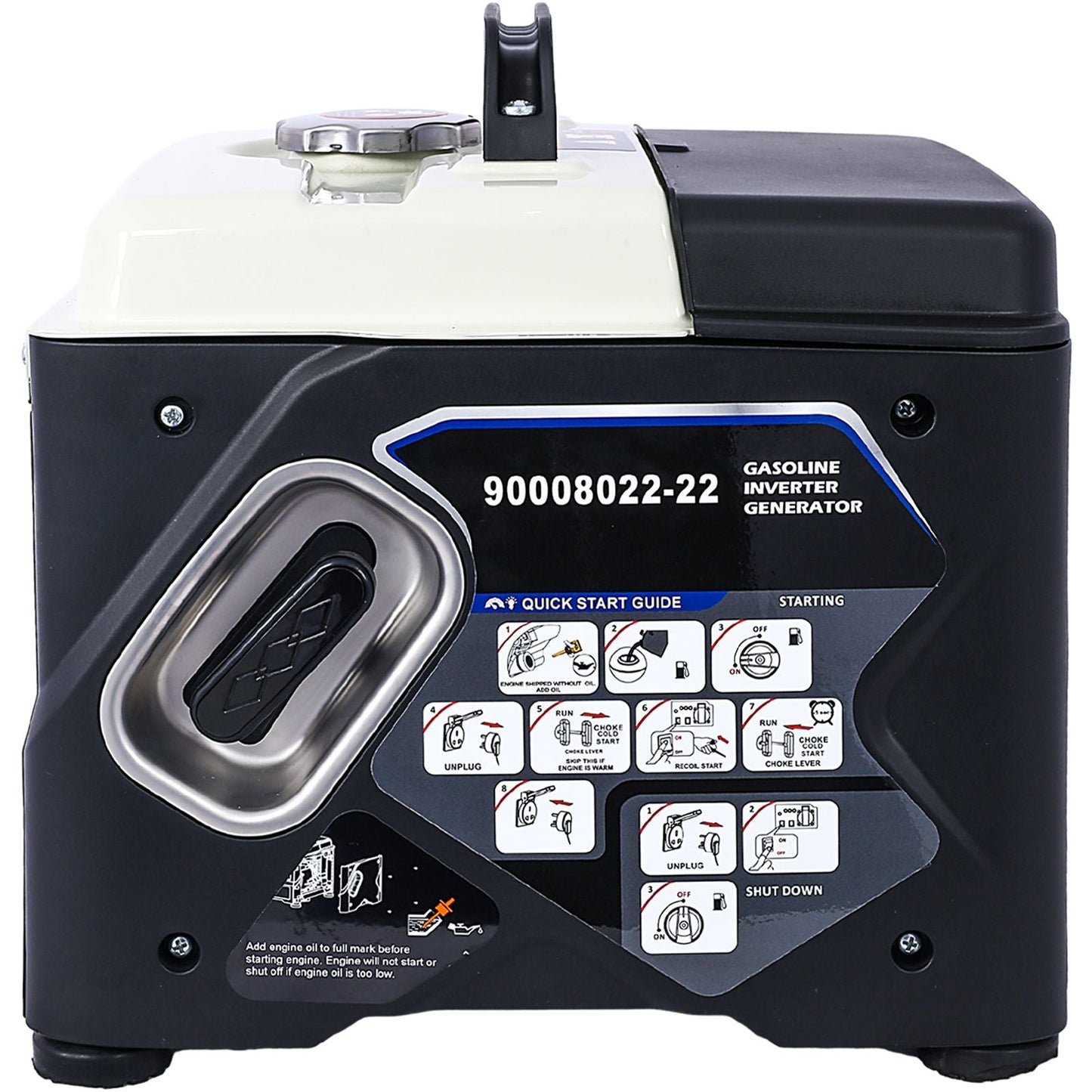 Portable Inverter Generator,1200W ultra-quiet gas engine, EPA Compliant, Eco-Mode Feature, Ultra Lightweight for Backup Home Use & Camping New Era Fashion LLc
