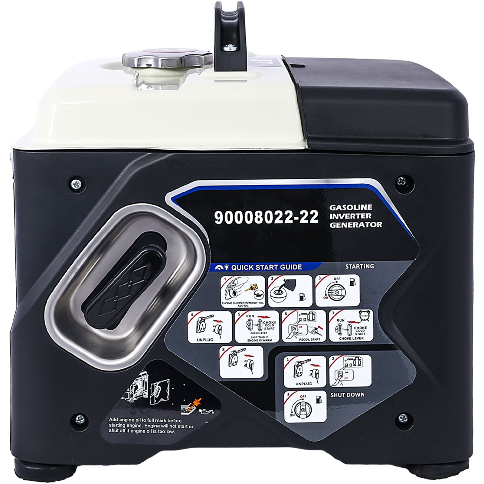 Portable Inverter Generator,1200W ultra-quiet gas engine, EPA Compliant, Eco-Mode Feature, Ultra Lightweight for Backup Home Use & Camping New Era Fashion LLc