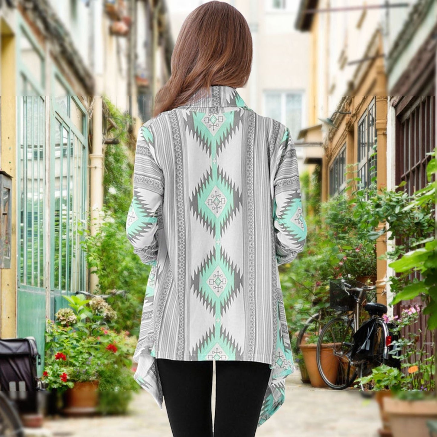 Women Open Front Cardigan Long Sleeve Shawl Neck Breathable Cardigan Well Collection New Era Fashion LLc