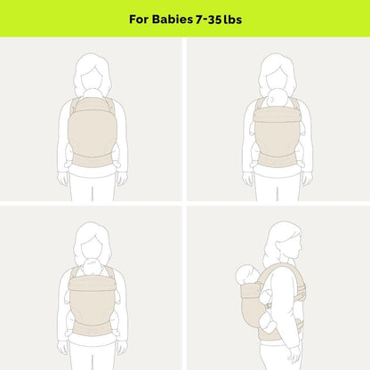 Ergonomic Baby Carrier Newborn to Toddler, Lightweight & Breathable Cotton Infant Carrier for Hands Free Comfort New Era Fashion LLc