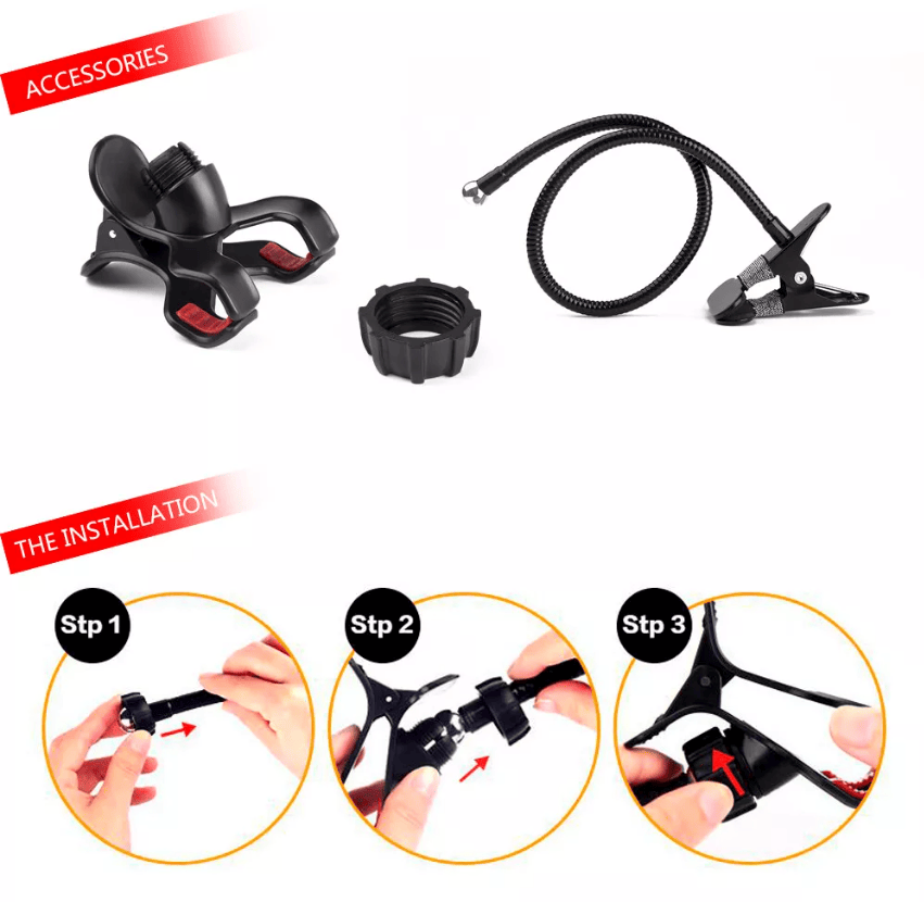 Universal Lazy Mobile Phone Gooseneck Stand Holder Flexible Bed Desk Table Clip New Era Fashion LLc